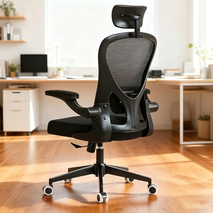 Ergonomic Office Chair, Adjustable Lumbar Support Desk Chair - color: 03black