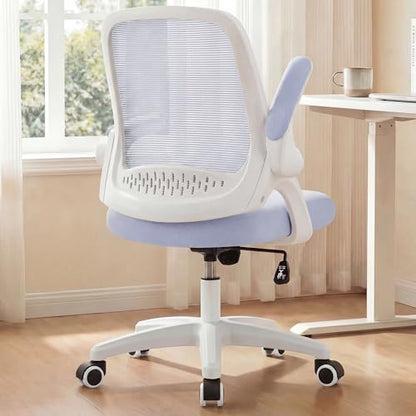 NEO CHAIR Office Desk Chair, Ergonomic Mesh with Flip-Up Armrests, Purple - color: Purple