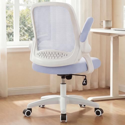 NEO CHAIR Office Desk Chair, Ergonomic Mesh with Flip-Up Armrests, Purple - color: Purple
