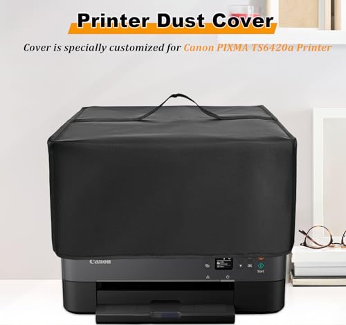 Heavy-Duty Dust Cover for Canon PIXMA TS6420a | Waterproof, Dustproof Protective Case, 600D Nylon Thick Dust Cover, Heavy-Duty Protective Case, Cover with Handle