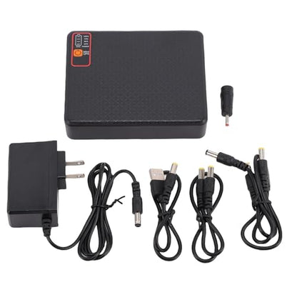 Mini UPS, 15600mAh Uninterruptible Power Supply with Multi Voltage Output, Compact Design for Router, Modem, Security Camera (US Plug)