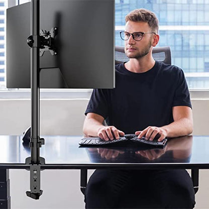Pholiten Single Extra Tall 31" Monitor Stand | Fully Adjustable Tall Monitor Arm for 13-32 Inch LCD Screen, Holds up to 22lbs - size: 31in, style: 1 monitor