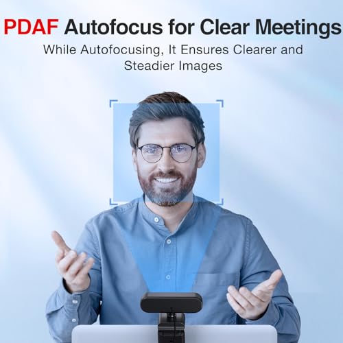 EMEET NOVA 1080P Webcam with Microphone, Auto Focus, 96°View Web Camera | Dual Mics for Laptop/Desktop, Plug & Play USB Streaming Computer Camera for Conference/Calling/Teaching/Gaming - style: NOVA 1080P w/ 2 Noise Cancel Mics