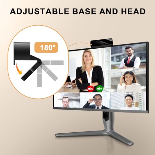 Diccik 1080P Webcam with Microphone, Full HD Video Calling Web Camera, HD Light Correction Streaming Webcam for Zoom/Skype/Teams, Plug and Play PC Camera Web cam for Windows & Mac - style: K1-1080