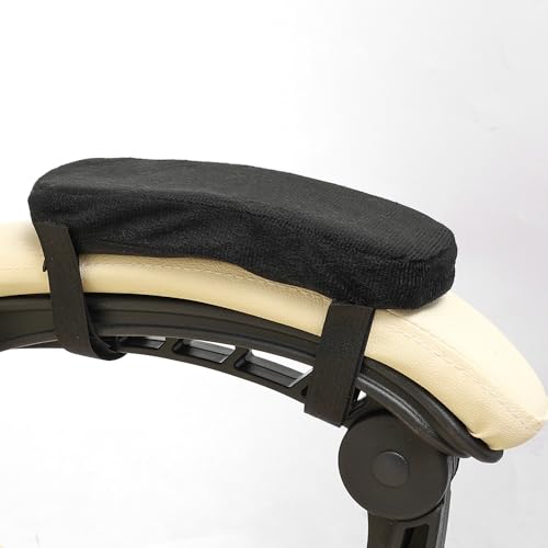 1 Piece Black Soft Office Chair Armrest Pad Ergonomic Memory Foam Elbow Cushion Home Office Chair Supplies,23.5x7.5x3cm