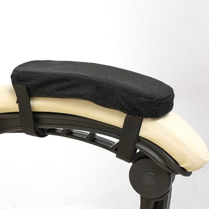 1 Piece Black Soft Office Chair Armrest Pad Ergonomic Memory Foam Elbow Cushion Home Office Chair Supplies,23.5x7.5x3cm