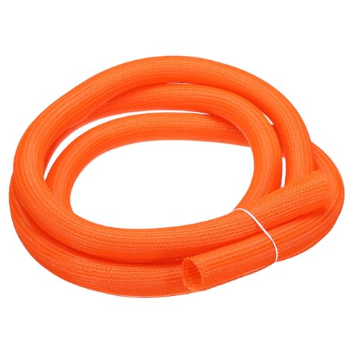 MECCANIXITY Split Sleeve Wire Loom Braided Sleeve 1-1/2" 10Ft Orange - color: Orange, size: 1-1/2" x 10Ft