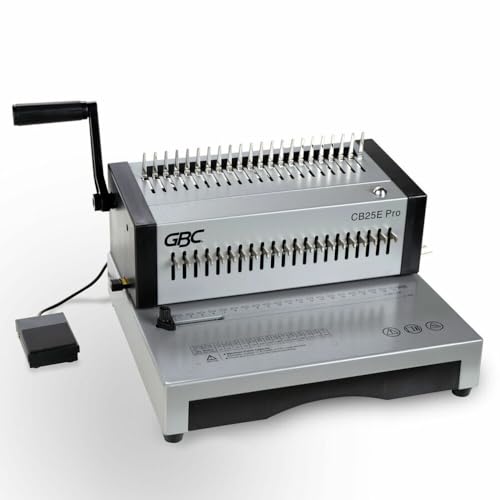 GBC Binding Machine, CB25E PRO ComBind Electric Punch and Comb Binding Machine, Punches 25 Sheets, Binds 500 Sheets (WSM200002) - style: CB25E PRO