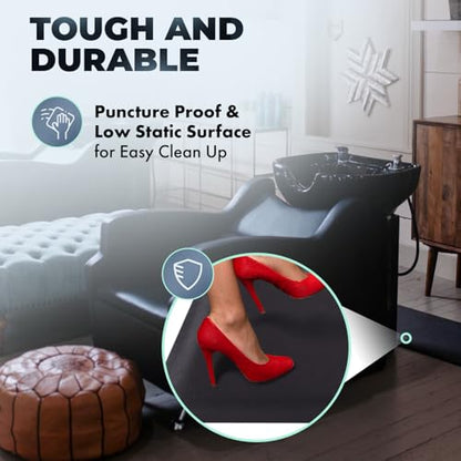 Buy-Rite Shampoo Mat Anti-Fatigue Salon Floor Mat 1.5 x 2.5 1/5"