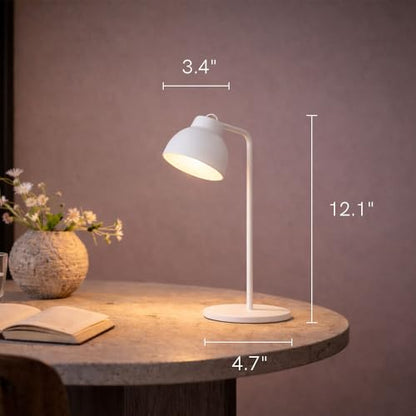 LUME CUBE Magnetic LED Reading Lamp with Modular Attachments – Rechargeable 1800mAh Battery, 3000K Warm Light and Touch Dimming for Desk, Wall, Clip-On and Hanging Use, White