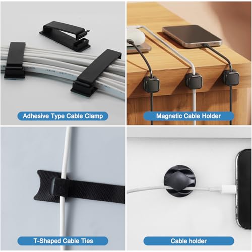 Under Desk Cable Management Tray with 52Pcs Different Essential Accessories