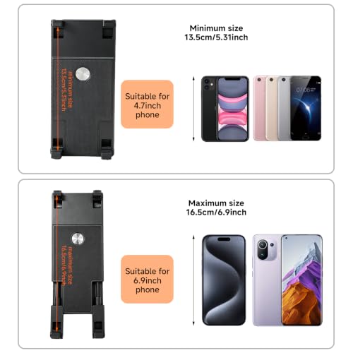 Sumicor Bluetooth Barcode Scanner for iPhone Android Phone(4.7''-6.9'') | Portable Dual-purpose 1D 2D QR Code PDF417 Bar Code Scanners