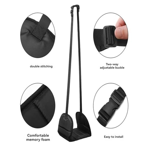 Airplane Foot Hammock, Rest for Under Desk at Work, Length Adjustable for Airplane, Office, Under Desk, Car