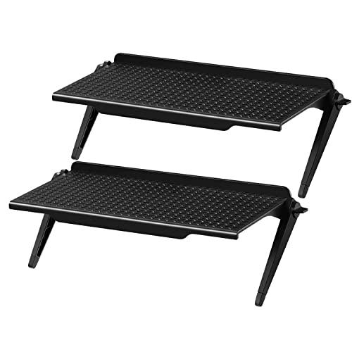 2 park TV Top Shelf apple tv mount Monitor Shelf Screen Storage Shelf floating tv stand Router Shelf Adjustable Mount for Media Box, Game Console, Router TV, Camera Frames Remote 11.8 X 4.7 inch - color: 2 Pcs, size: 11.81 in