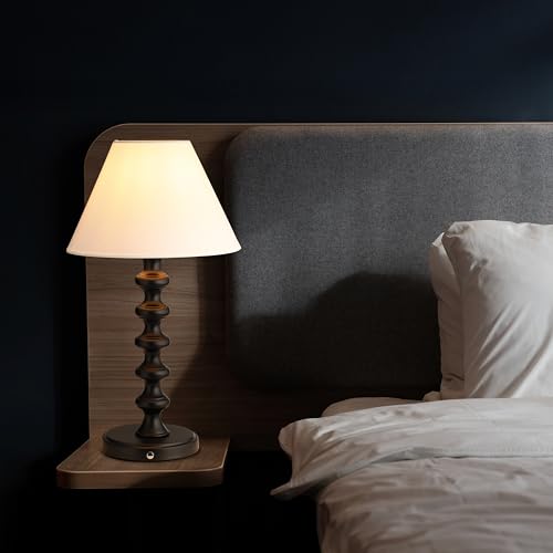 O'Bright Ember Rechargeable Table Lamp (Black_Baluster) - color: Black_Baluster
