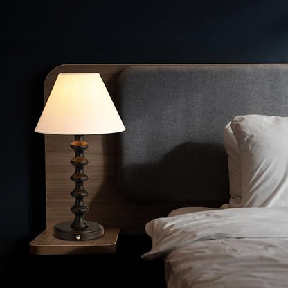 O'Bright Ember Rechargeable Table Lamp (Black_Baluster) - color: Black_Baluster