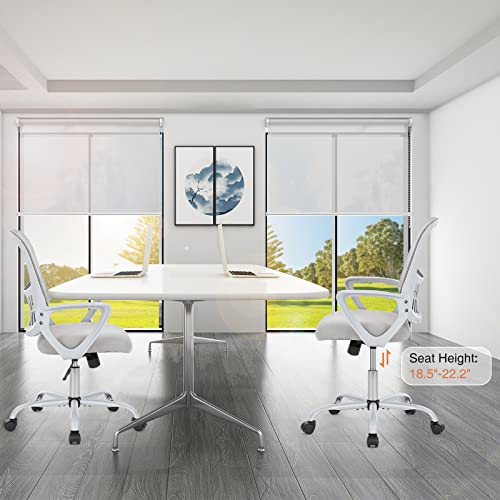 Sweetcrispy Ergonomic Office Desk Chair, Executive Mesh Computer Chair - color: Grey, size: 18.5"D