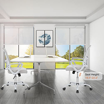 Sweetcrispy Ergonomic Office Desk Chair, Executive Mesh Computer Chair - color: Grey, size: 18.5"D
