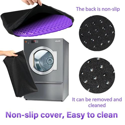 Large Gel Seat Cushion for Long Sitting with Non-Slip Cover, Soft & Breathable, Seat Cushion for Chair, Car, Office, Desk Chair, Wheelchair (18" x 17") - size: 18" x 17"