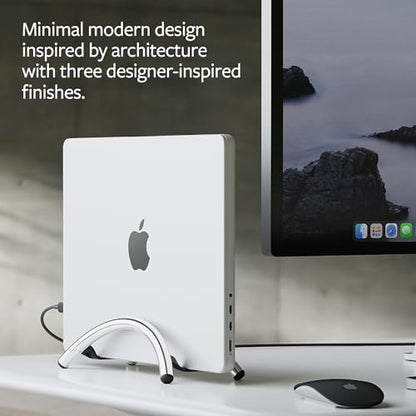 Twelve South BookArc Flex Space-Saving MacBook Stand, Adjustable Laptop Holder for Desk, Chrome - color: Chrome