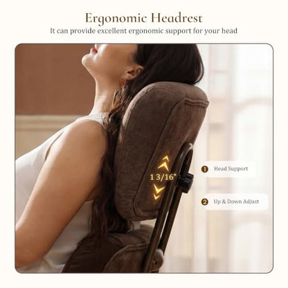 EUREKA ERGONOMIC Cameron Microfiber Suede Office Chair, High Back, Brown - color: Brown, size: High-Back