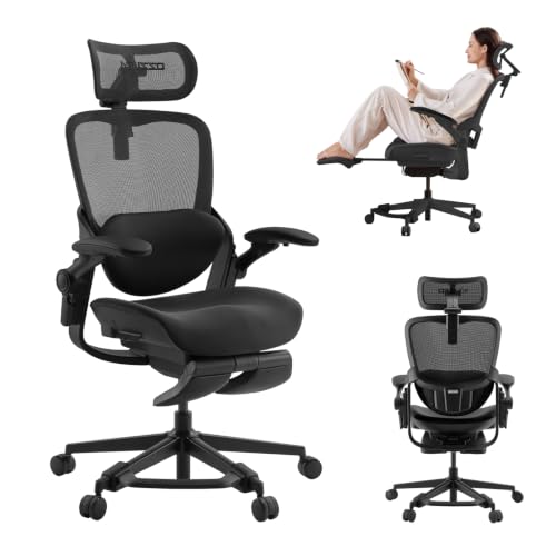 MUSSO E80 Muse Petite Ergonomic Office Chair for Women & Small Frames Black - color: Black