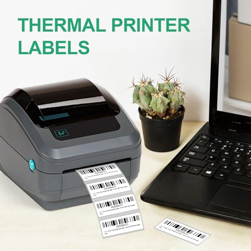 3 x 1 Inch Direct Thermal Labels, 12 Rolls, 15,600 Labels | Compatible with Zebra, Rollo and Other Desktop Direct Thermal Printers, Permanent Adhesive, Easy-Tear Perforations - size: 3" x 1"