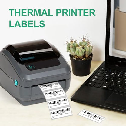 3 x 1 Inch Direct Thermal Labels, 12 Rolls, 15,600 Labels | Compatible with Zebra, Rollo and Other Desktop Direct Thermal Printers, Permanent Adhesive, Easy-Tear Perforations - size: 3" x 1"