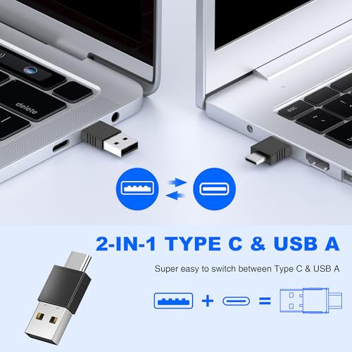 2-in-1 Wireless Presenter Green Light USB A/C with Case - size: Green+Rechargeable+Case
