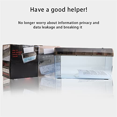 Mini Electric Shredder Portable Invoice Document Letter Paper Battery Powered