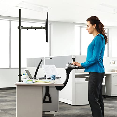 Pholiten Tall Single Monitor Mount with 47" Pole for 13-27" Screen
