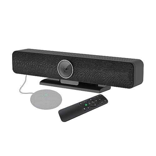 TB5 Video Conferencing System - Zoom Certificated, Ultra 4K Pro Audio and Video Conference Room Camera with 4 Microphone Arrays & Stereo Speakers, 120° Wide Angle Webcam for TV/Meeting Room