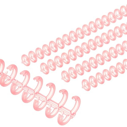 PATIKIL 8.5mm(0.3") Spiral Binder Ring,20 Pcs 30 Rings 25 Sheet Capacity Comb Binding Spines for Binding Paper Sheets Notebook Calendar Picture Album, Red - color: Red