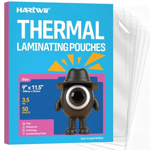 3.5Mil Thermal Laminating Pouches 8.5 x 11 Inches 50Pack - size: 8.5"x11.5", style: 3.5Mil_50Pack