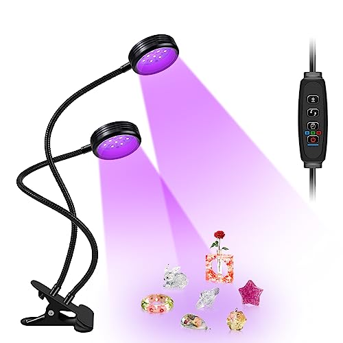 10W USB UV Black Light Dual-Head, 395nm-405nm Lamp for Resin Curing - size: 2 Heads