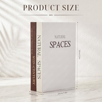 SiliFine Book Shape Cord Hider Box, Simple Brown - style: Simple Brown