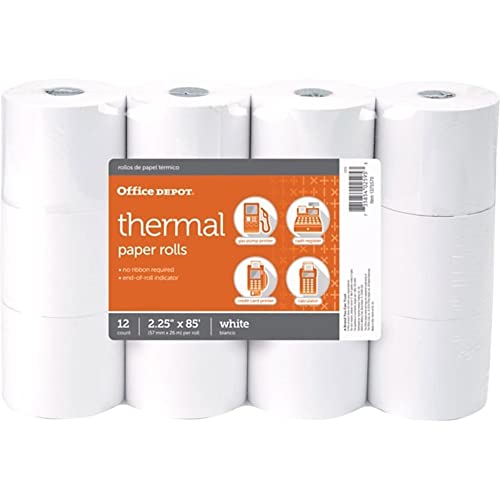 Office Depot® Brand 2.25"x85' Thermal Credit / POS Receipt rolls