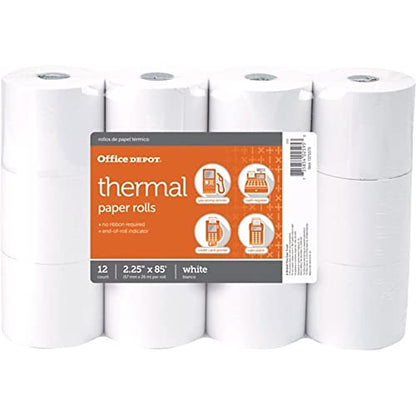 Office Depot® Brand 2.25"x85' Thermal Credit / POS Receipt rolls