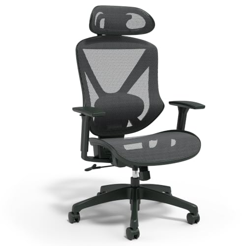 Staples Dexley Ergonomic Mesh Swivel Task Chair, Black
