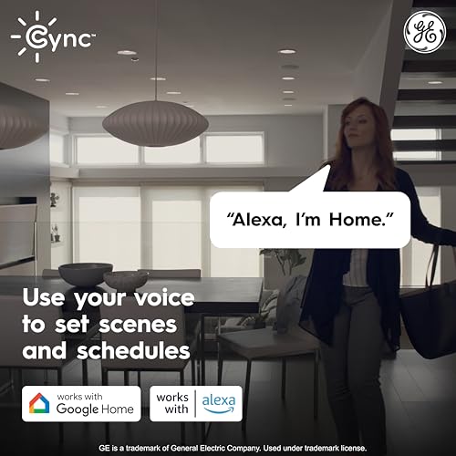 Cync GE Reveal HD+ Smart Under Cabinet Light Bar, Color Changing, 12in | App-controlled RGB smart lighting strip, voice compatible, easy install, ideal for kitchen counters, home automation - size: 12 Inch, style: Light Bar