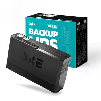 SKE SMART KEY ENERGY SKE 425VA/240W UPS Battery Backu Surge Protector for Computer UPS Battery Backup Uninterruptible Power Supply…, VL425 - size: 425VA/240W