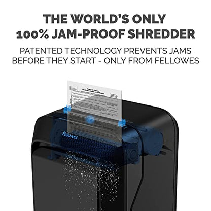 Fellowes LX210 P-4 Micro-Cut Paper Shredder, Jam-Proof Heavy-Duty Paper Shredder for Office, 16 Sheet Capacity, Black - style: 16-Sheet