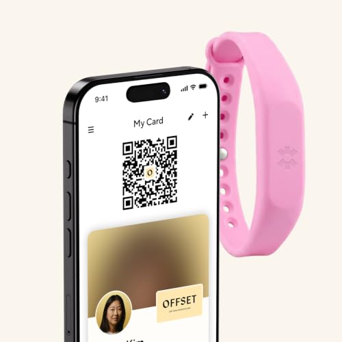 Blinq NFC Digital Business Card - Wristband - Tap to Share (Pink) - color: Pink