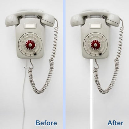 Mini Cable Hider 142" Paintable Cord Cover for Single Cable, White