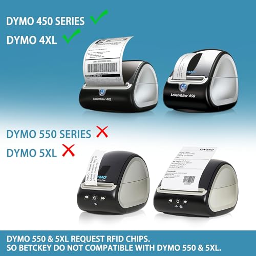 BETCKEY - Compatible DYMO 30336 (1" x 2-1/8") Rerurn Address Labels - Compatible with DYMO Labelwriter 450, 4XL, NOT FIT 550 & 5XL [10 Rolls/5000 Labels] - size: 1" x 2-1/8"