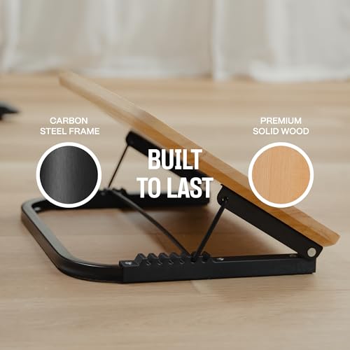 Adjustable Under Desk Foot Stool - Ergonomic Foot Rest with 7 Angles - Natural - color: Natural