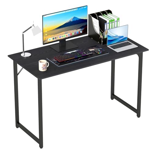 BestOffice Computer Desk,Home Office Desk, Modern Simple Style for Home Office Study Writing (Black, 47 Inch) - color: Black, size: 47 Inch