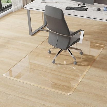 MESAILUP Beveled Edge Office Chair Mat for Carpet or Hardwood Floor-36”x48” - size: Beveled Edge-36"x48"