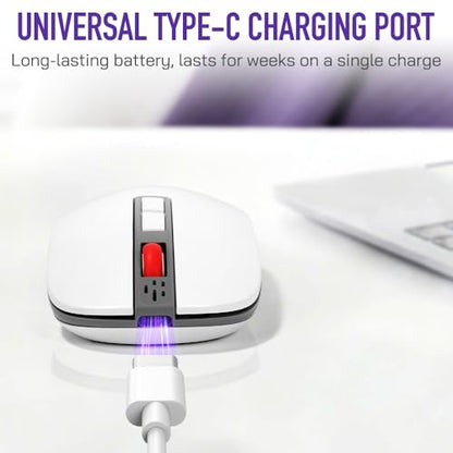 AI Mouse with Voice Recorder, Real-Time Transcription Translation, Summarization & Presentation Remote, Ergonomic for Office Remote Work High-Performance Device