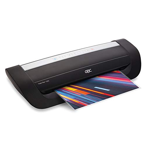 GBC Thermal Laminator Machine, Fusion 7000L, 12 Inch, 1 Min Warm-Up, 3-10 Mil, with 50 EZUse Laminating Pouches (1703098F) - style: 7000L